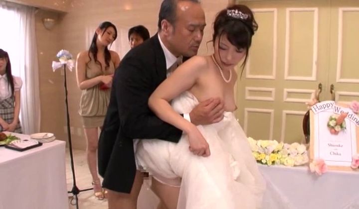 720p - Asian Bride Fucked At The Wedding Party